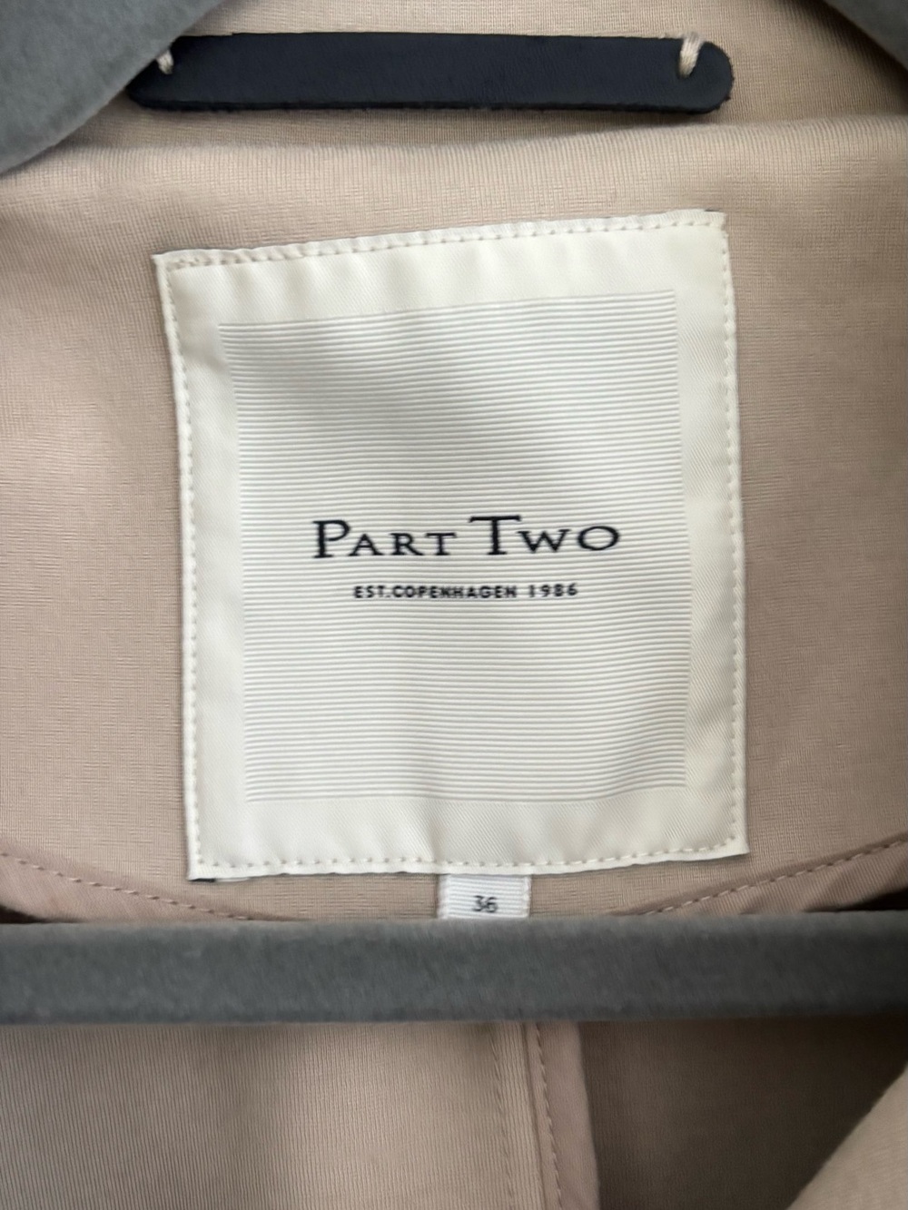 Women's beige Part Two Trench Coat